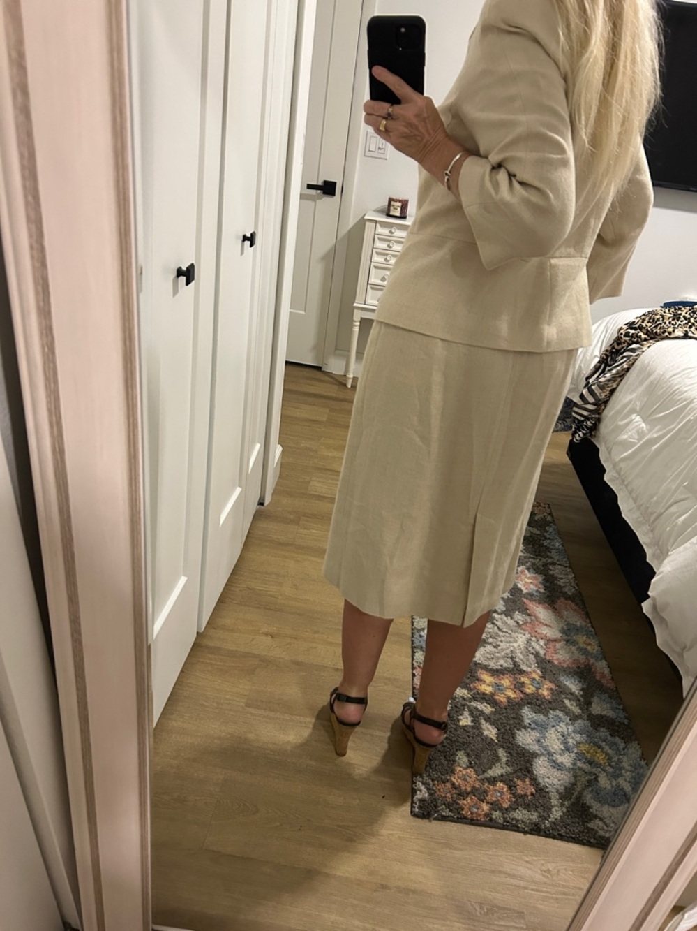 Vintage Brooks Brothers 2-Piece Double Breasted Top with Pencil Skirt |SZ 10/12 - Picture 10 of 14